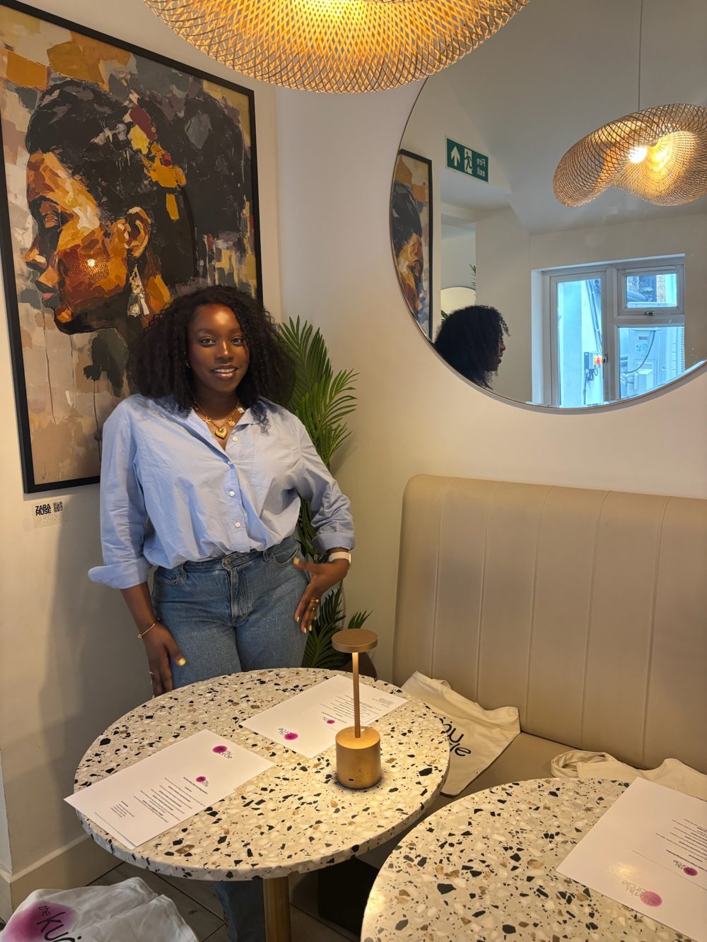 Fike, founder of The Kumu Circle, at an event in London